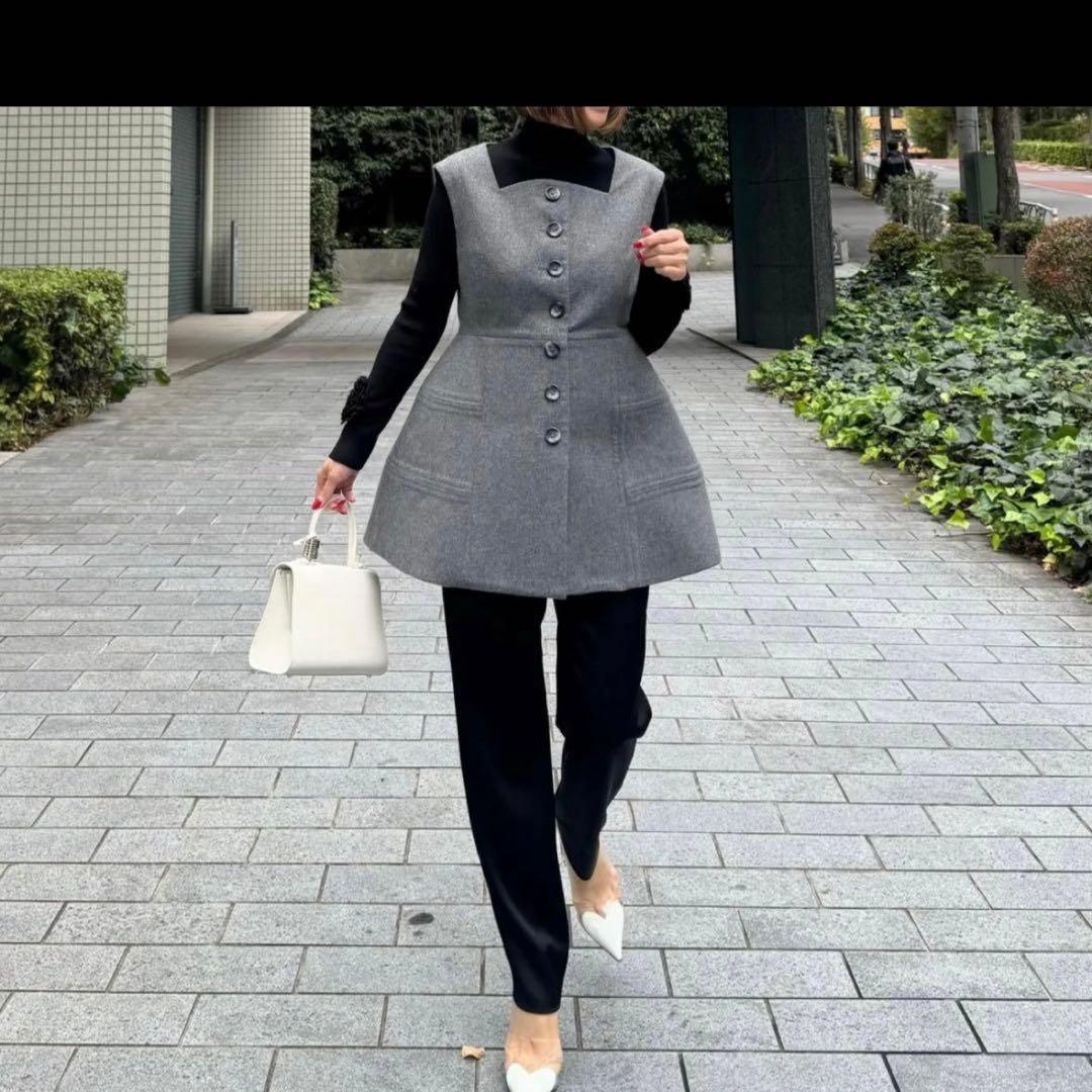 cygne ダックジレ　Marine グレー　新品