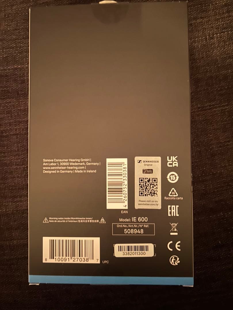 Sennheiser IE 600 イヤホン　ゼンハイザー