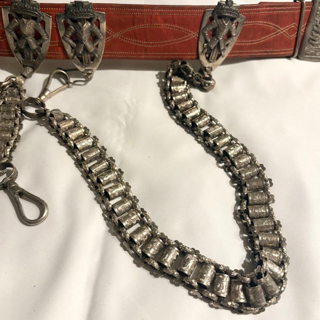 【フルセット】1880-1920s フリーメイソン ソードチェーン 当時物