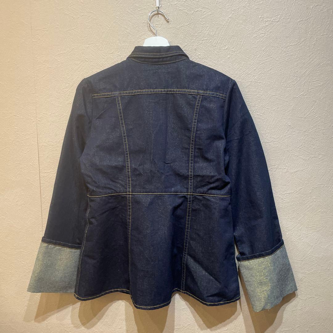 mici ラメデニムペプラムジャケット　ロールアップラメデニムパンツ