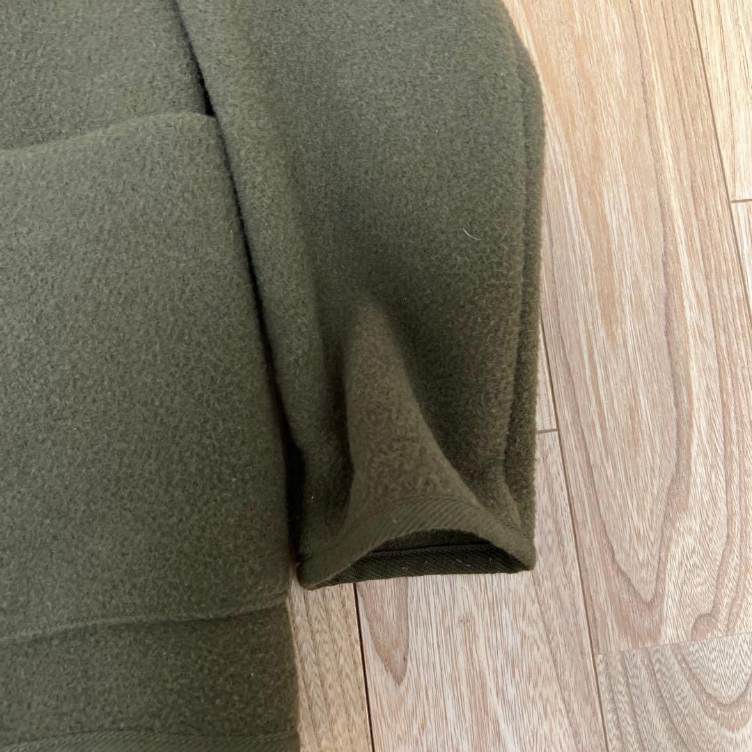 ダントンオリーブグリーン ノーカラージャケット