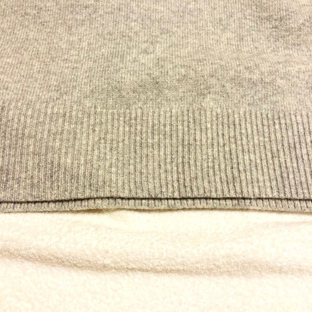 かぐれ　クルーネックニットワンピース　2023AW ライトグレー　ロング　マキシ