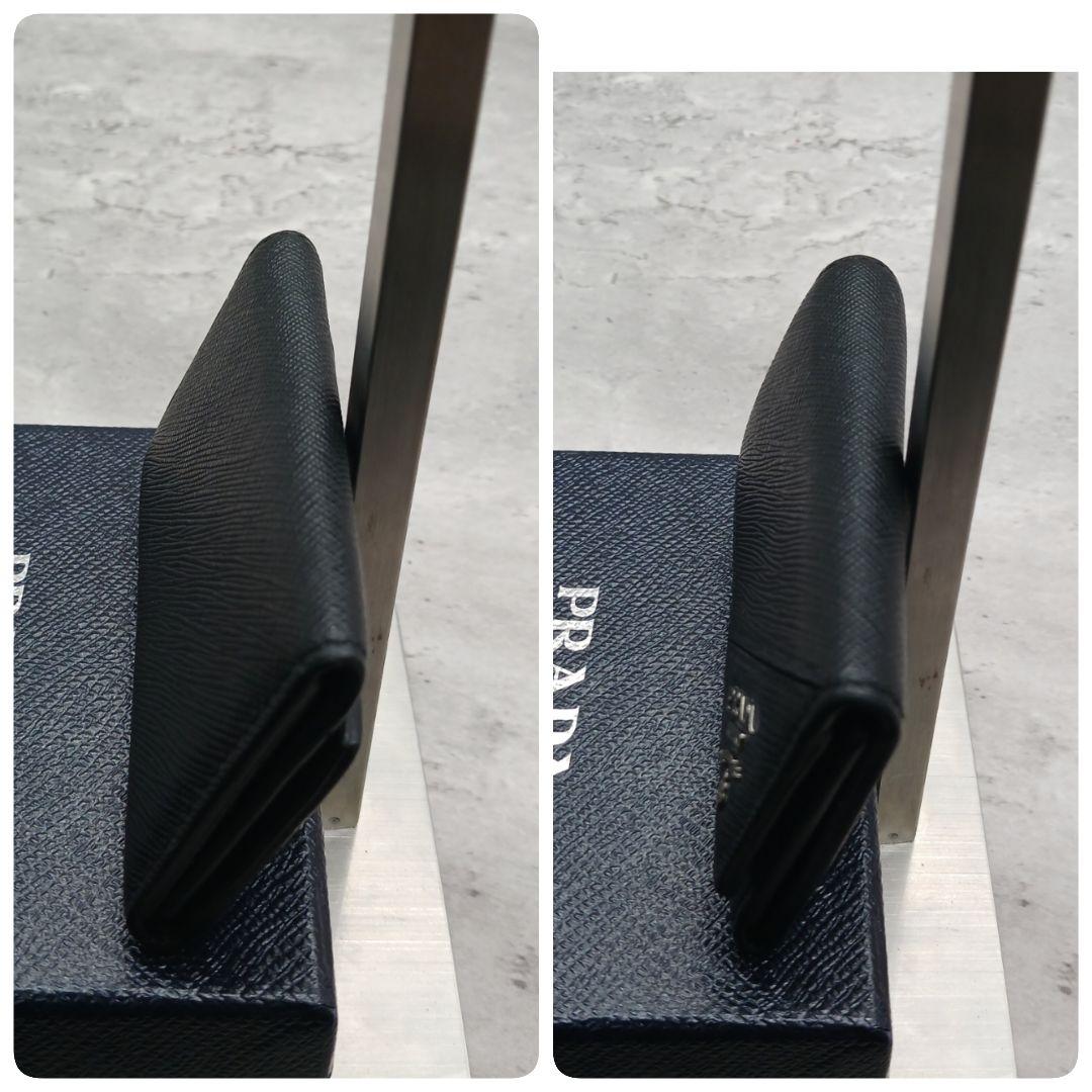 極美品✨ プラダ サフィアーノ レザー キーケース 6連 ダブルホック ブラック