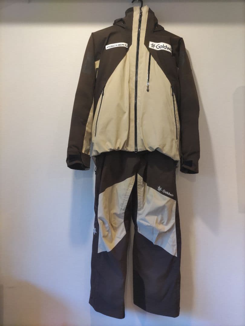 Goldwin Fisherスキーウェア ブラウン/ベージュ