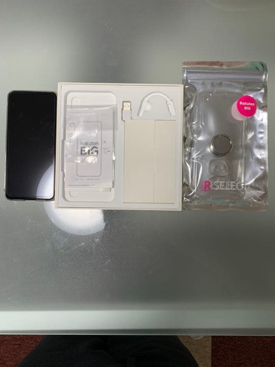 楽天 BIG 5G端末＋青画面保護シート＋楽天パンダスマホカバー×2