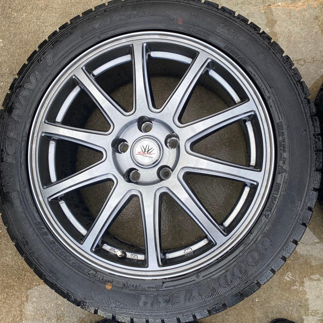 【送料込み】18インチアルミスタッドレス4本セット アルファードなどに