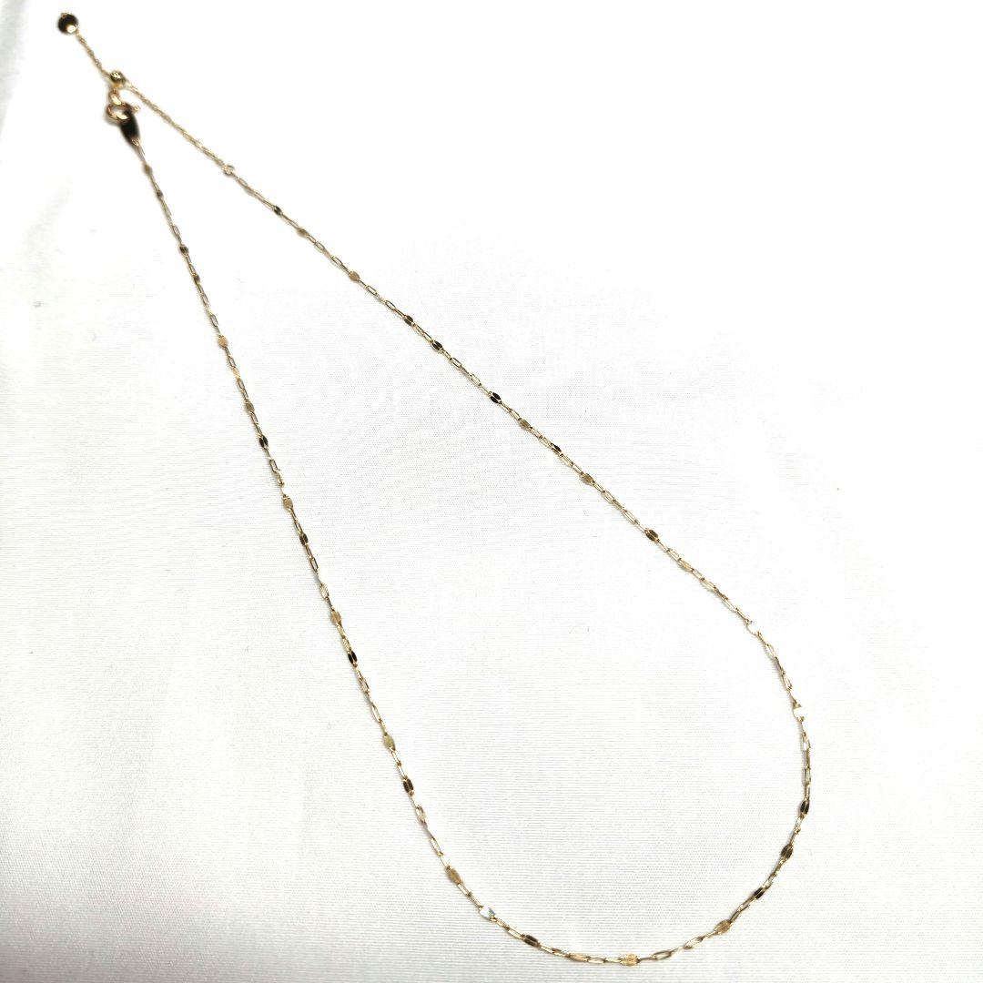 美品　ete　K10YG ペタルチェーン ネックレス