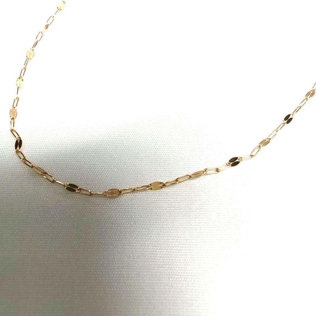 美品　ete　K10YG ペタルチェーン ネックレス