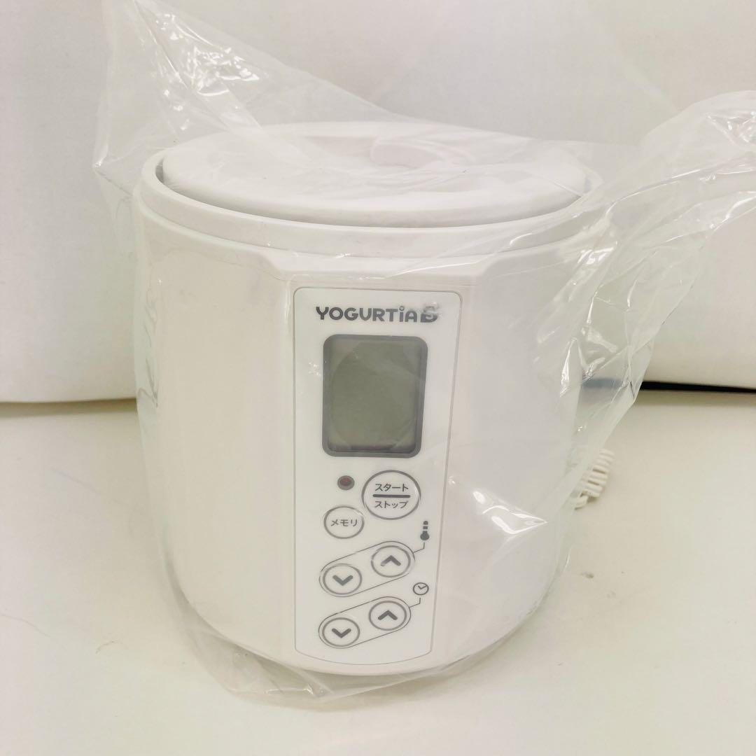 【新品】タニカ YS-02GW ヨーグルティアS ガラス容器２個セット ホワイト