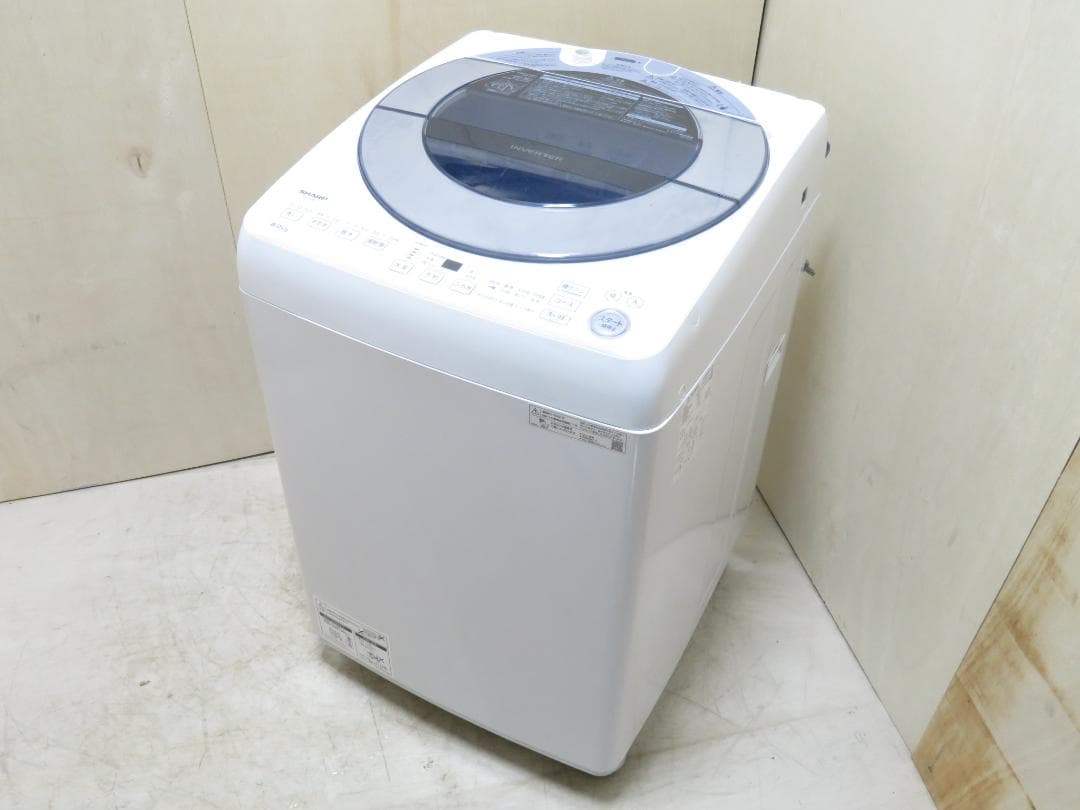 名古屋市内 近郊送料無料 シャープ 2022年製 全自動洗濯機 8.0kg