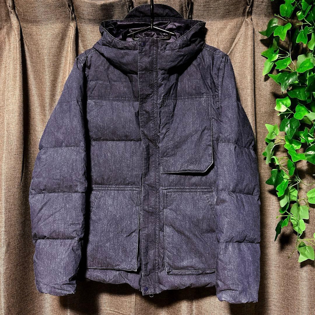 スノーピーク インディゴコットン ナイロンダウンジャケット