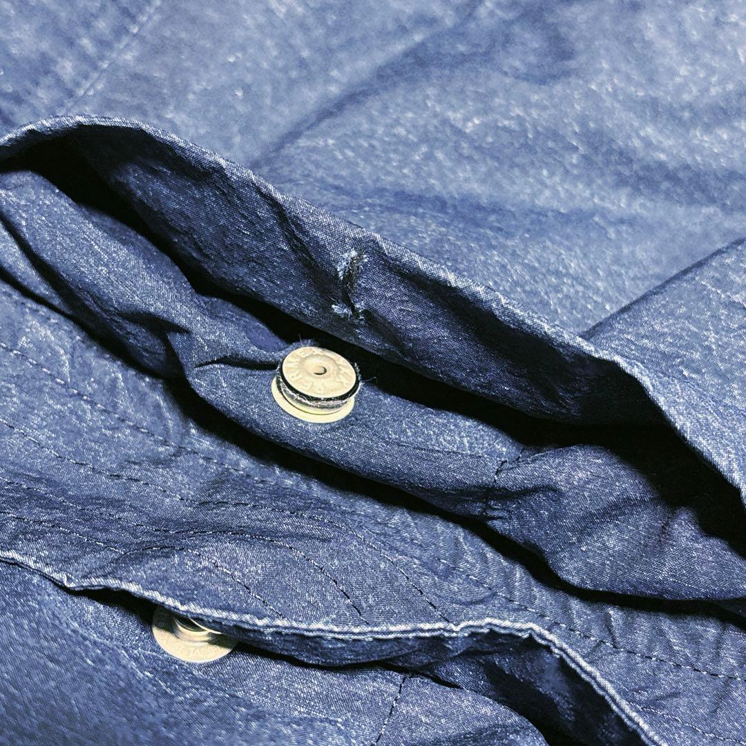 スノーピーク インディゴコットン ナイロンダウンジャケット