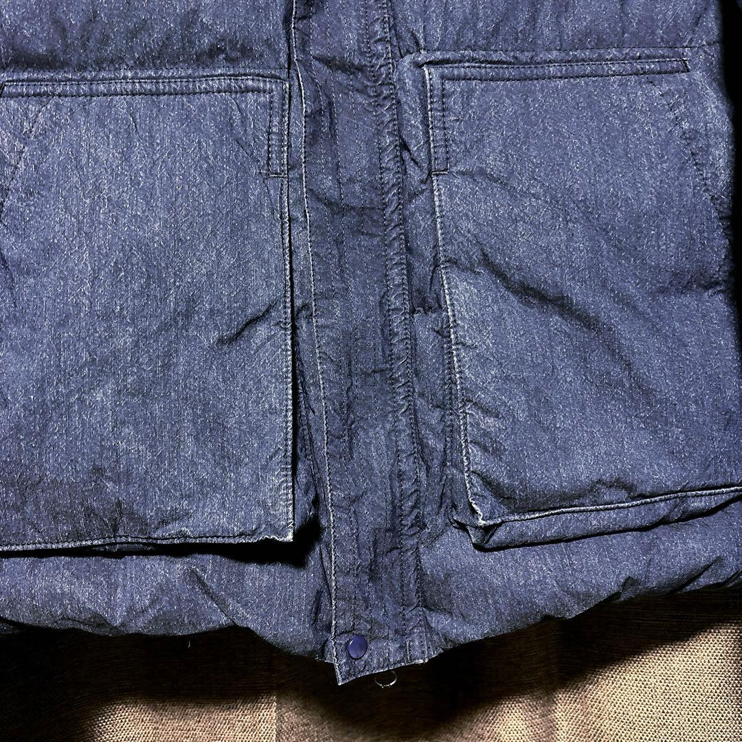 スノーピーク インディゴコットン ナイロンダウンジャケット