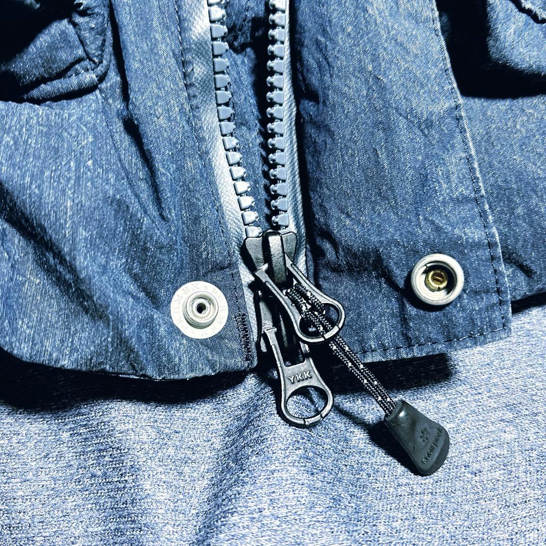 スノーピーク インディゴコットン ナイロンダウンジャケット