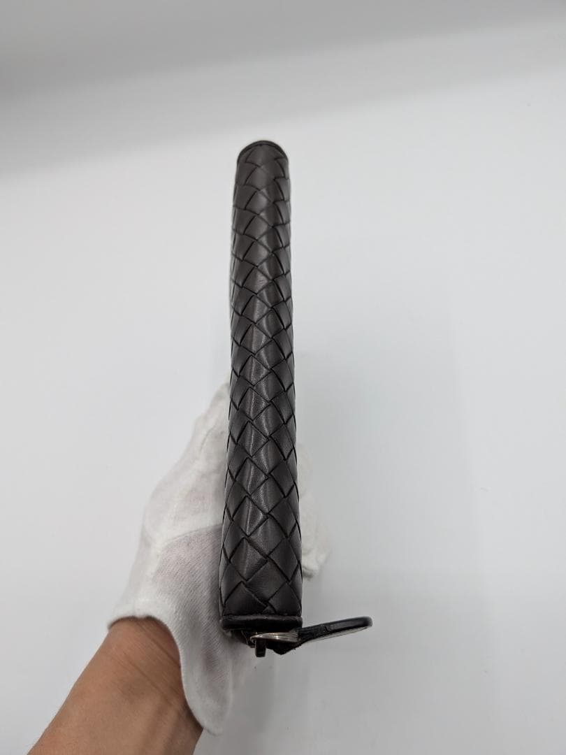 美品✨ ボッテガヴェネタ ラウンドファスナー長財布 イントレ ブラウン 0L2