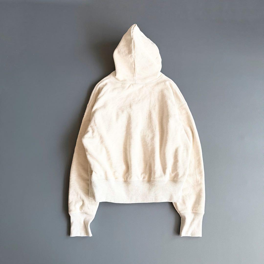 【トゥデイフル】ヘビーウェイトスウェットパーカー クリーム F 厚手 フーディー