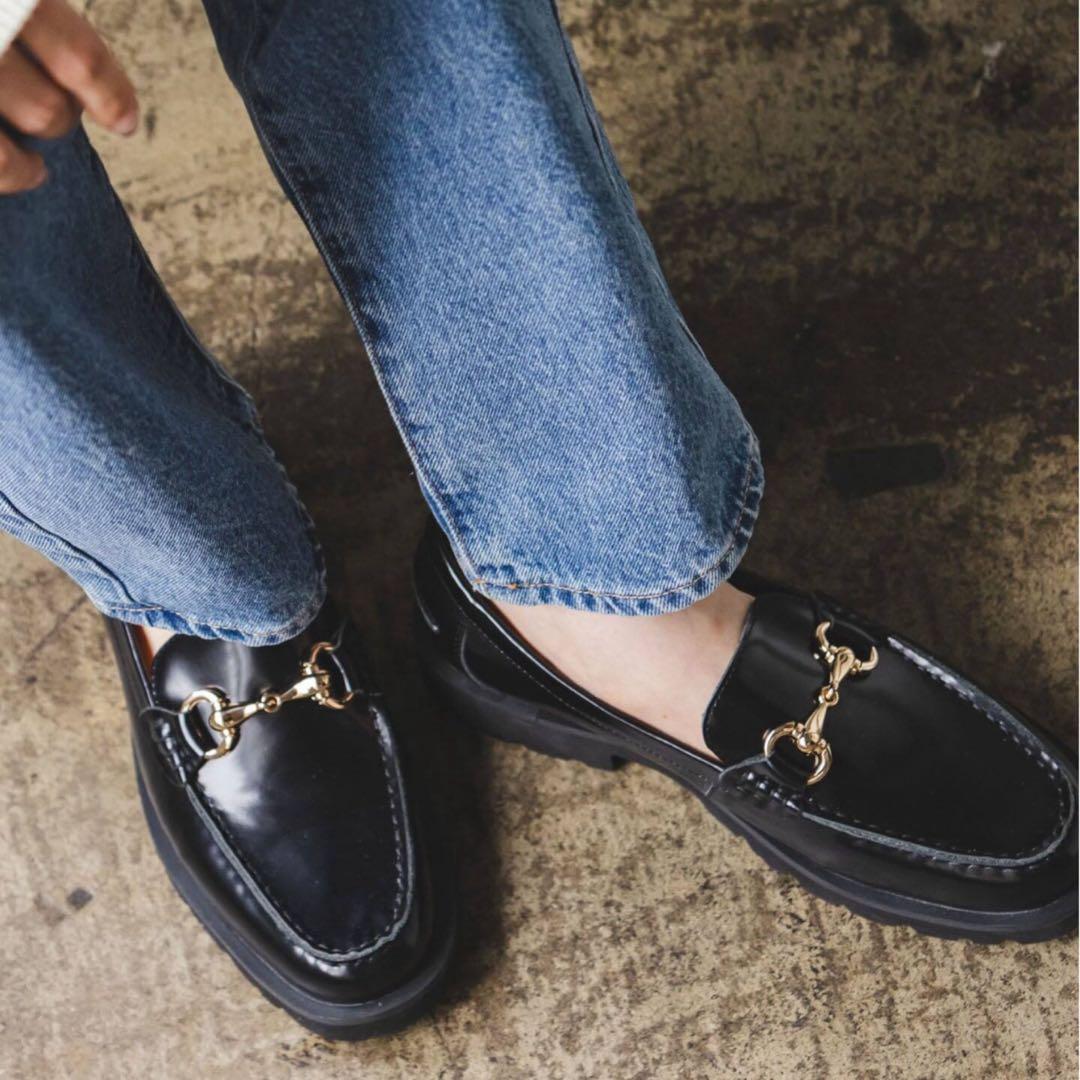 【IiI】ARTESANOS 黒 レザー ローファー サイズ39