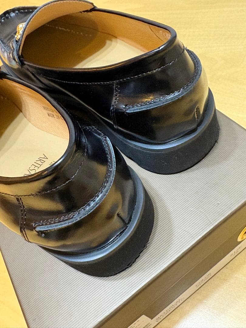 【IiI】ARTESANOS 黒 レザー ローファー サイズ39