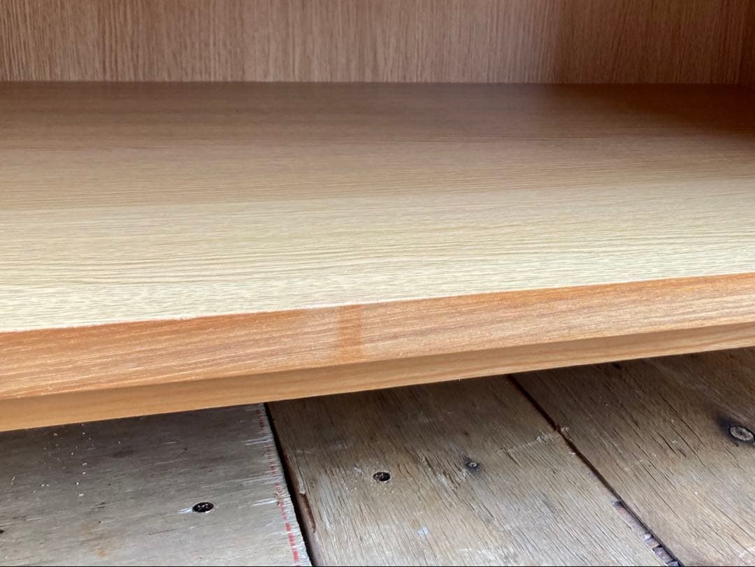 無印良品　ガラス扉キャビネット