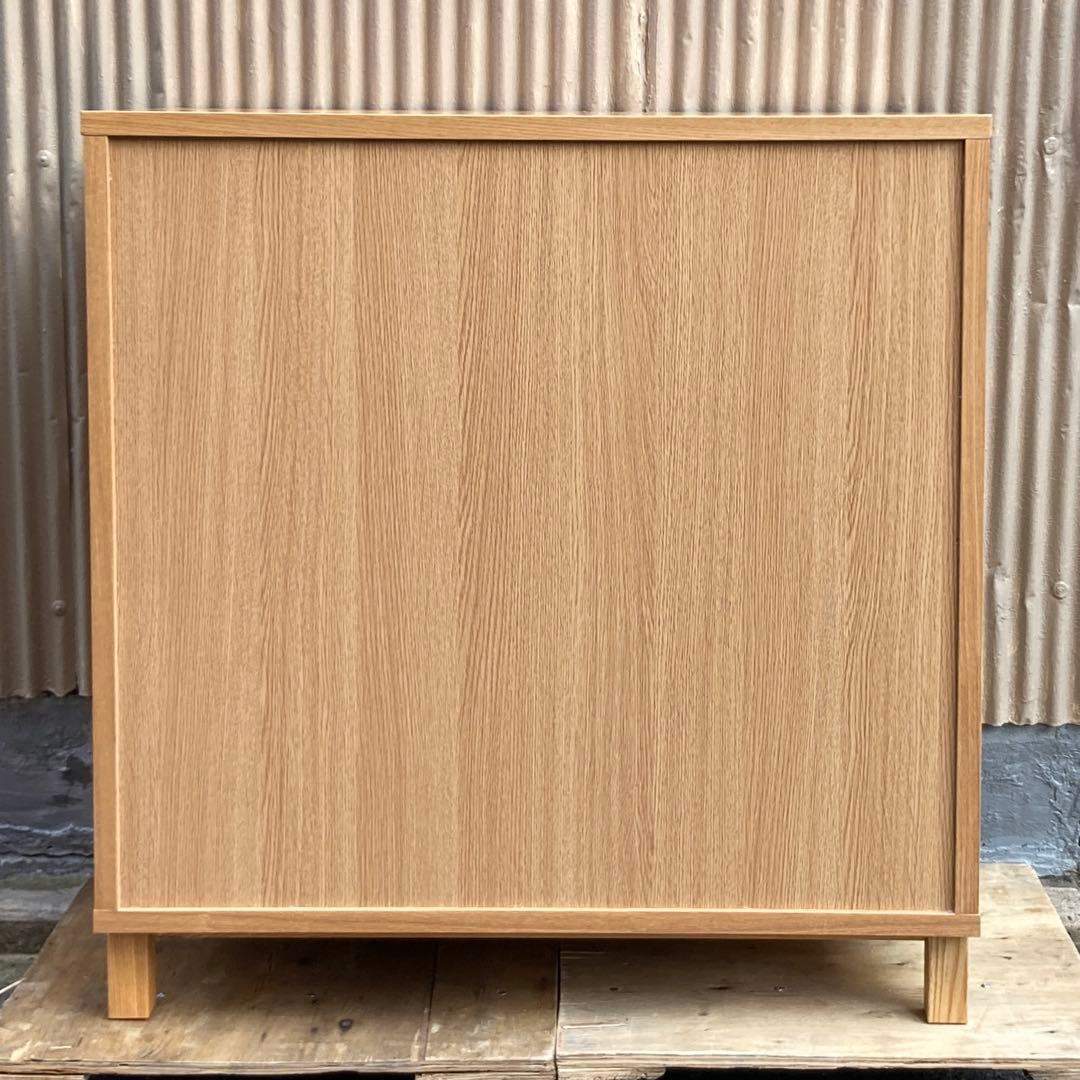 無印良品　ガラス扉キャビネット