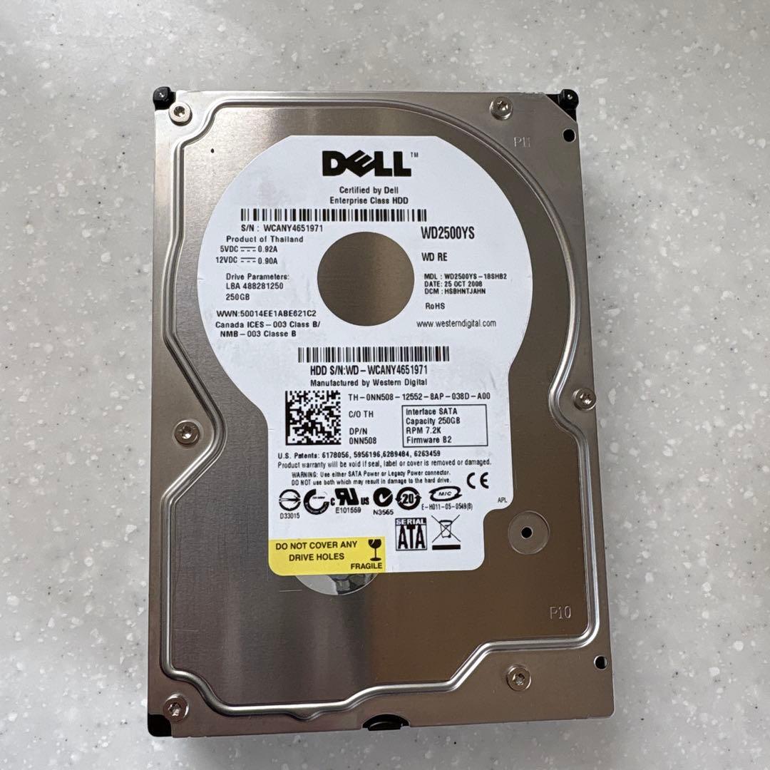 外付けハードディスク・ドライブ Dell HDD Enterprise Class 250Gb WD2500YS
