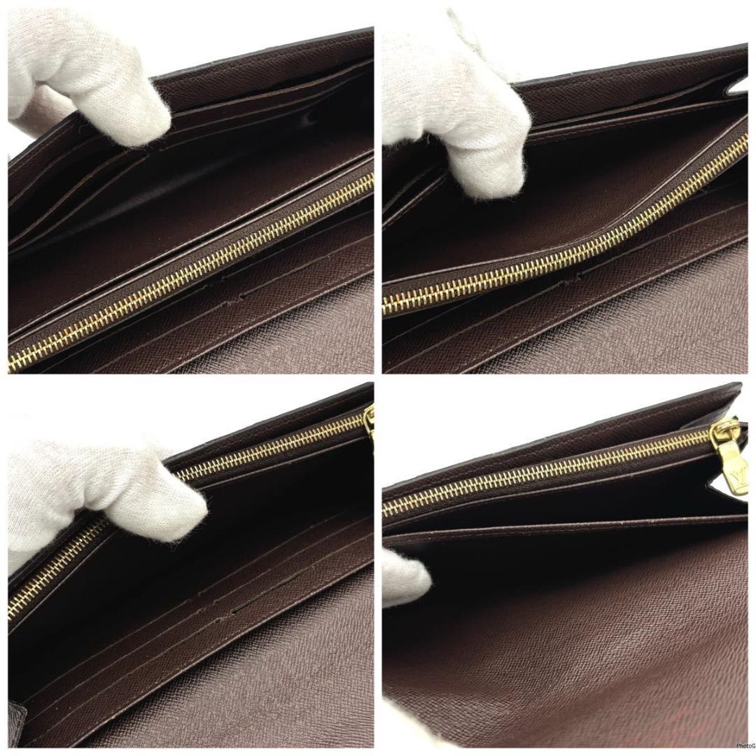 【未使用級】ルイヴィトン ダミエ エベヌ ポルトフォイユ サラ 長財布 ブラウン