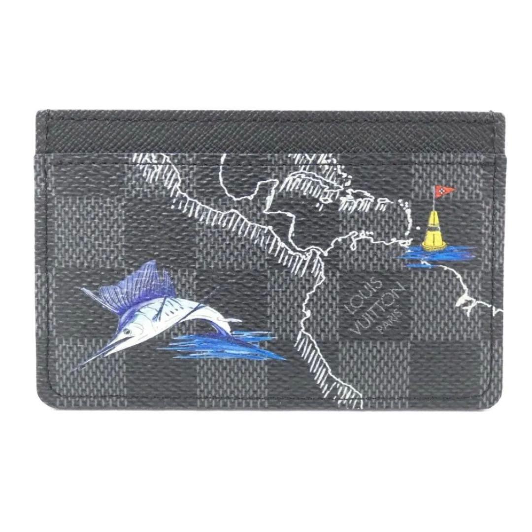 美品 ルイヴィトン ダミエグラフィット ポルトカルトサーンプル マップ カード