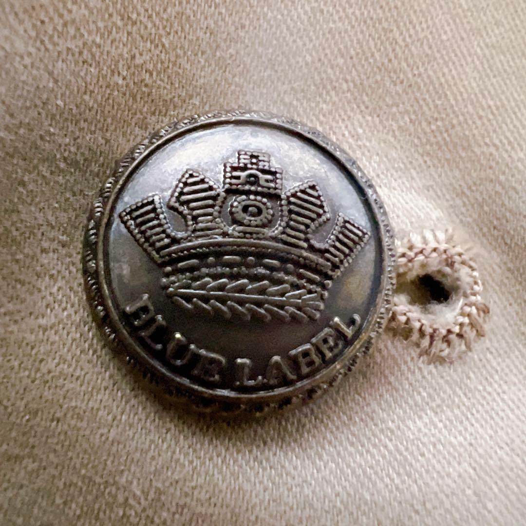 バーバリーブルーレーベル ジャケット フリル ノバチェック 短丈 ベージュ 36