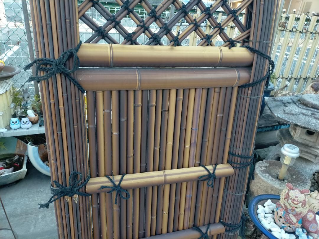 (引取り限定）竹巻玉袖☆竹垣☆袖垣☆庭園☆和庭園