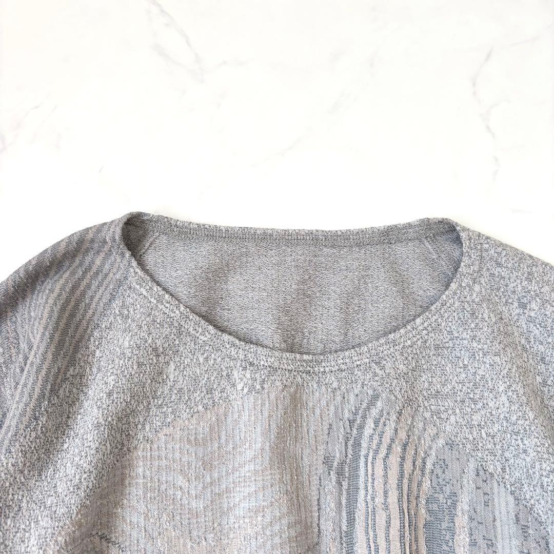 【極美品 23SS】ババグーリ メノウ ジャガード 長袖 プルオーバー 総柄 M