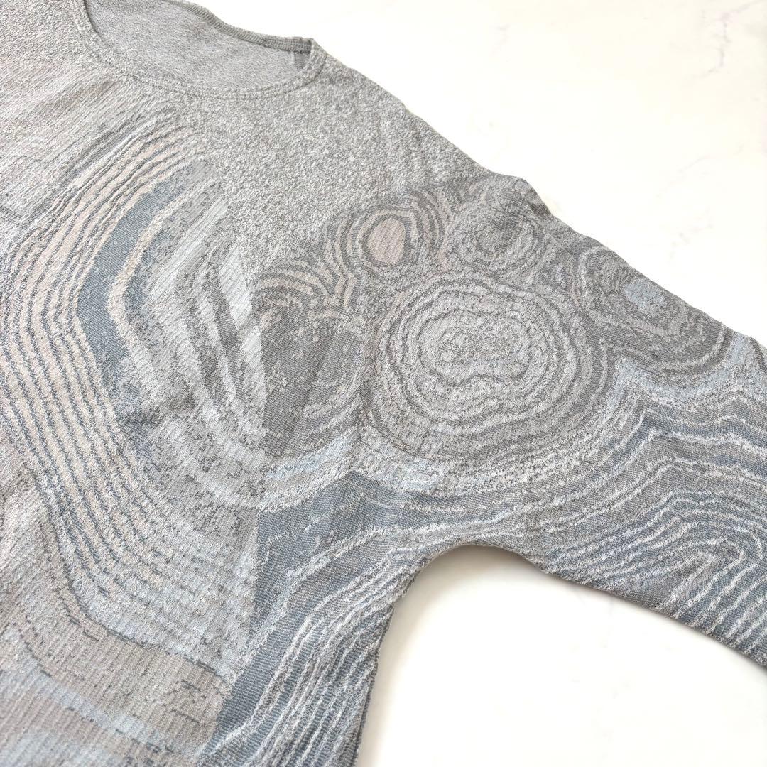 【極美品 23SS】ババグーリ メノウ ジャガード 長袖 プルオーバー 総柄 M