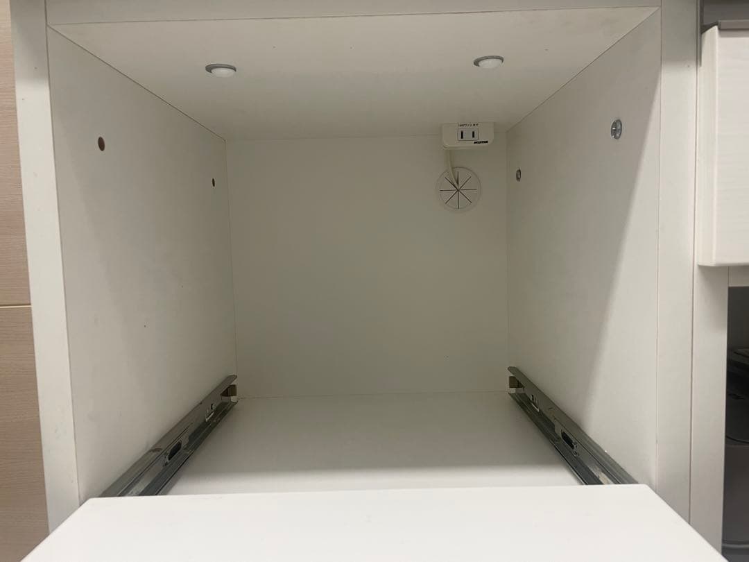 【ゆず】【ニトリ】リガーレ　ホワイト キッチンカウンター