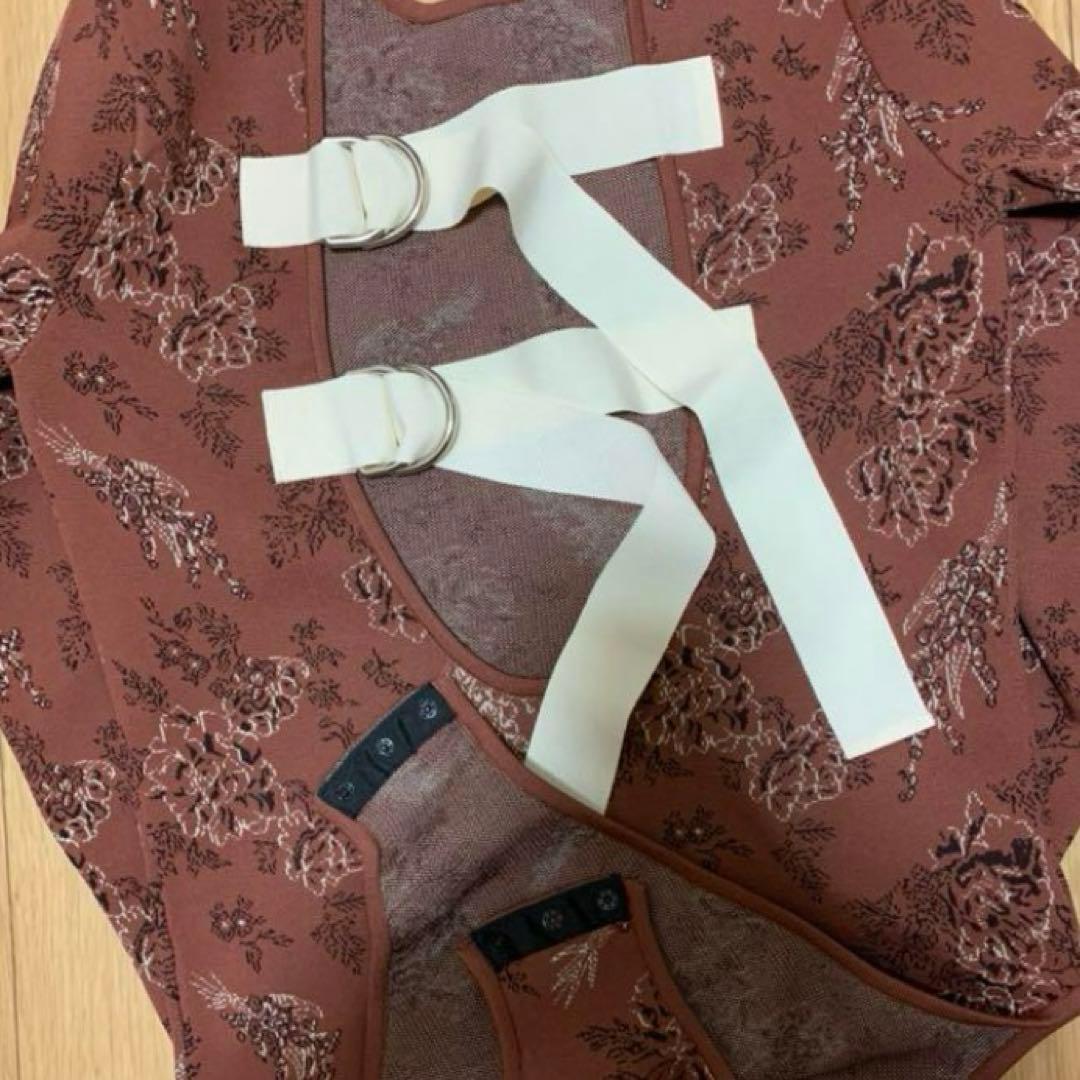 LEINWANDE Garden Knitted Body Suit　ブラウン