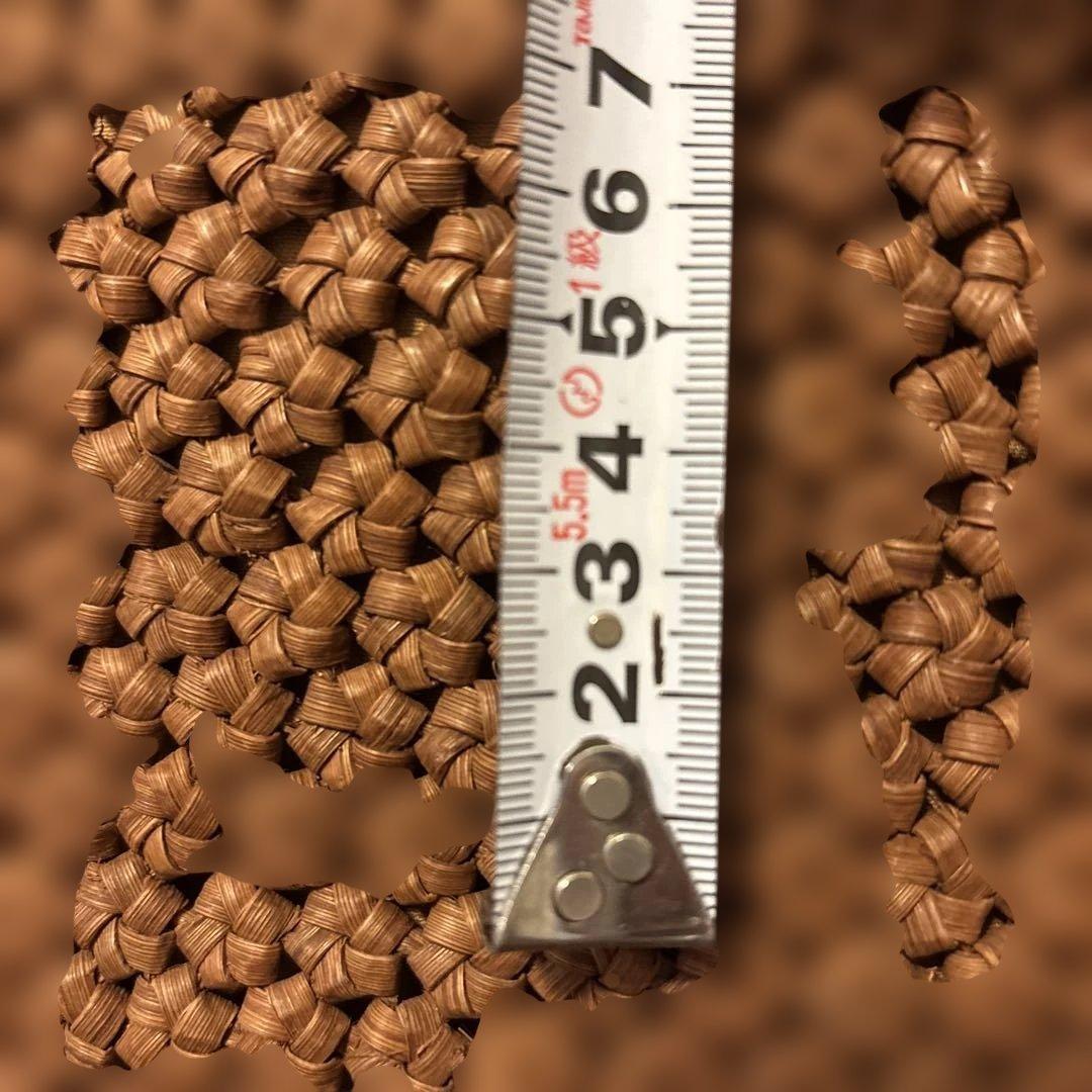 山葡萄かごバッグ極小花結び花編み