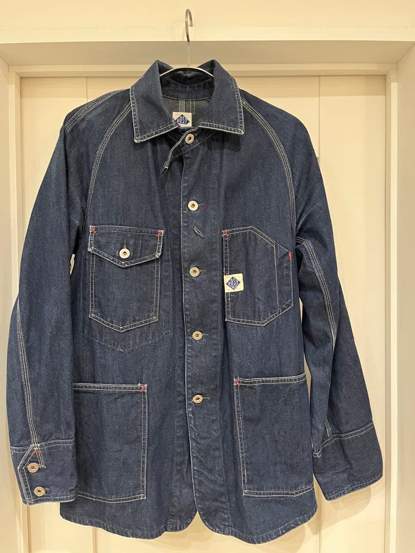 POST O'ALLS ポストオーバーオールズ　デニムカバーオール Sサイズ