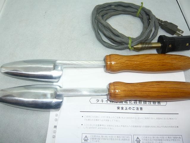 タキイ　和裁電化鏝　和裁コテ　和裁こて　鏝２本付