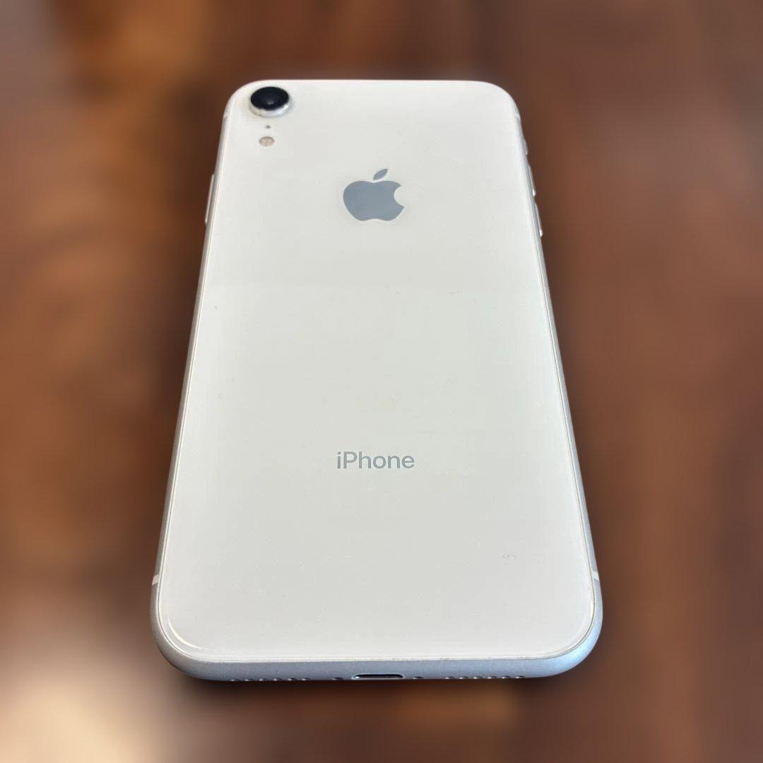 【画面不具合あり】iPhone XR 本体　ホワイト　128㎇