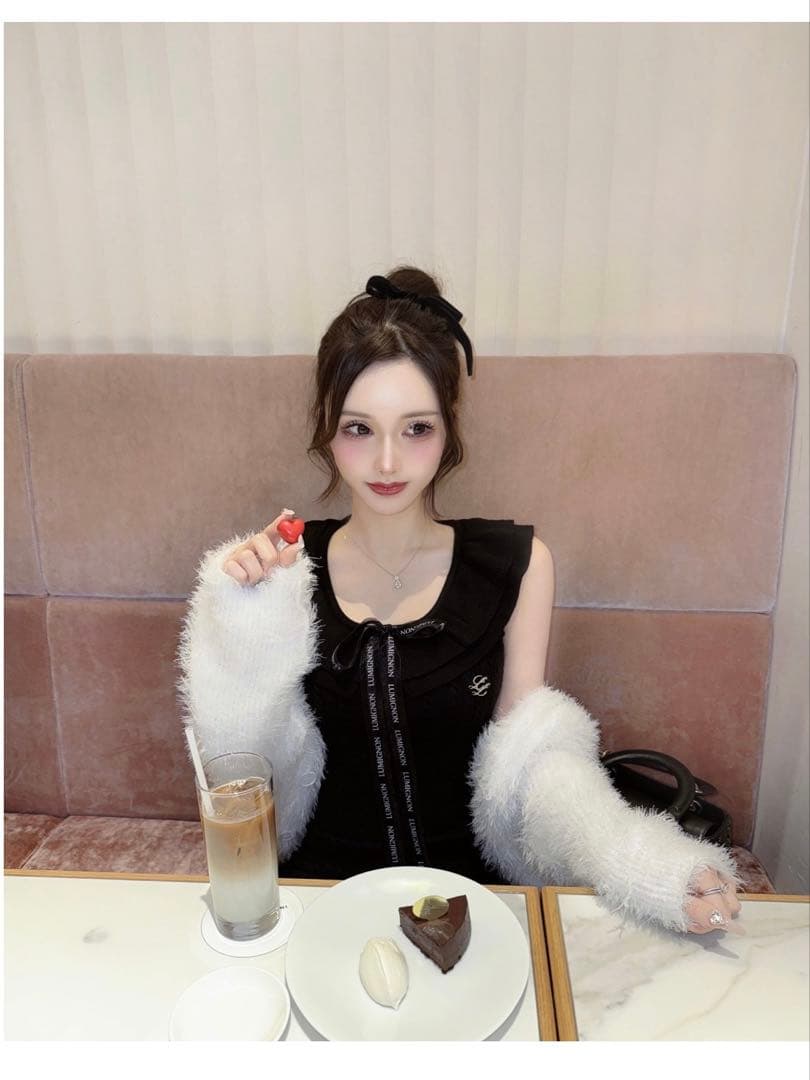 【ばら売り⭕️】lumignon ルミニョン ワンピース＋リボンヘアクリップ