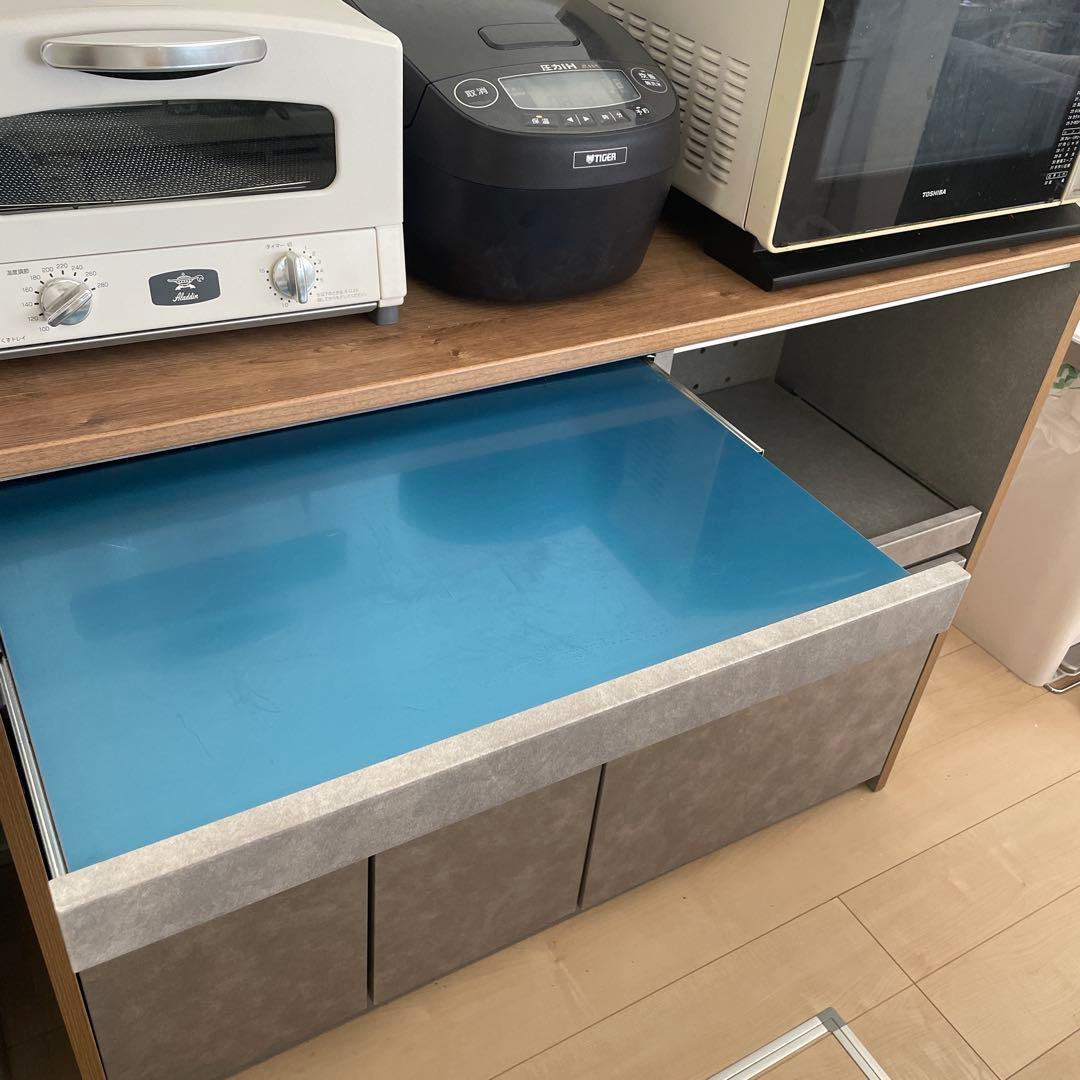 LOWYA　ロウヤ　キッチンカウンター　120幅　国産　収納　A-22