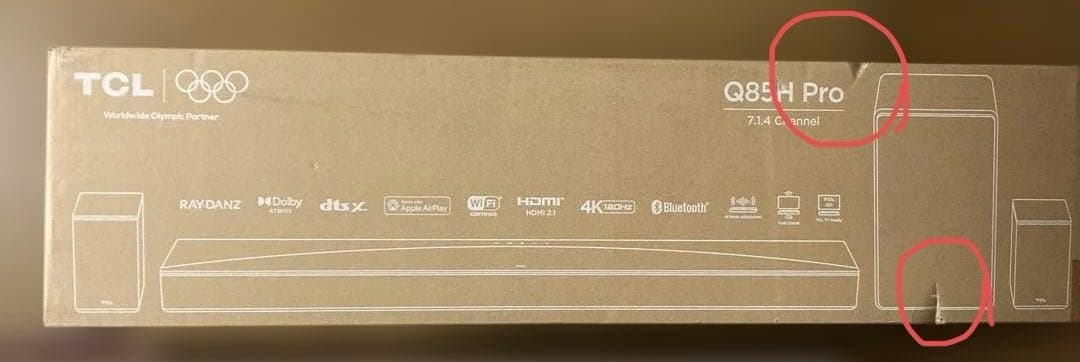 ✨最終値下げ中✨TCL Q85H Pro 7.1.4ch 860W サウンドバー