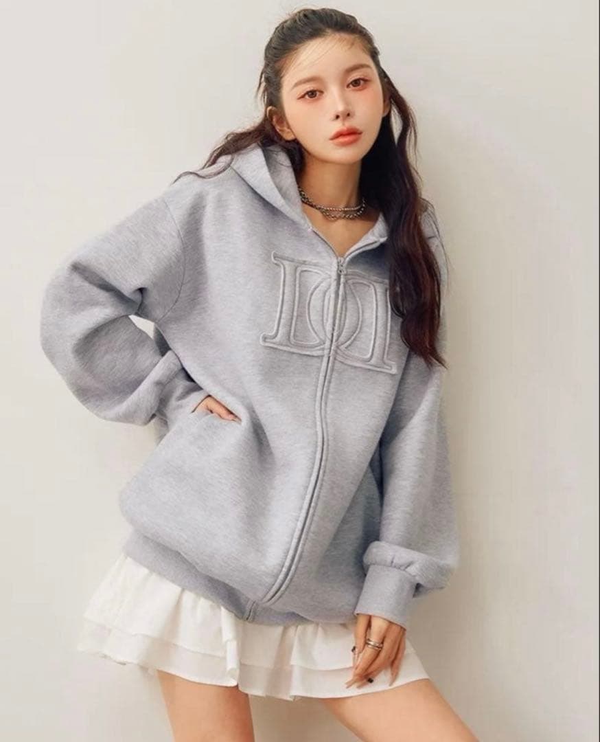 ダーリッチ♡アップリケDDロゴパーカー