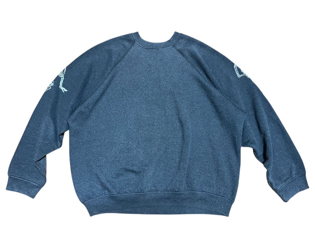 90s USA製 ブラック フェード スカル XL