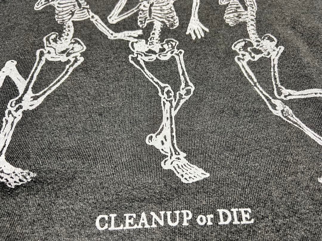 90s USA製 ブラック フェード スカル XL