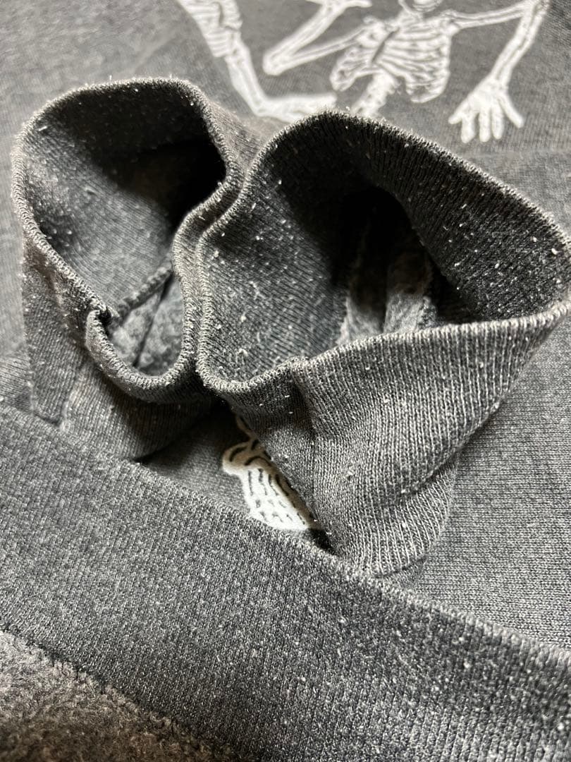 90s USA製 ブラック フェード スカル XL