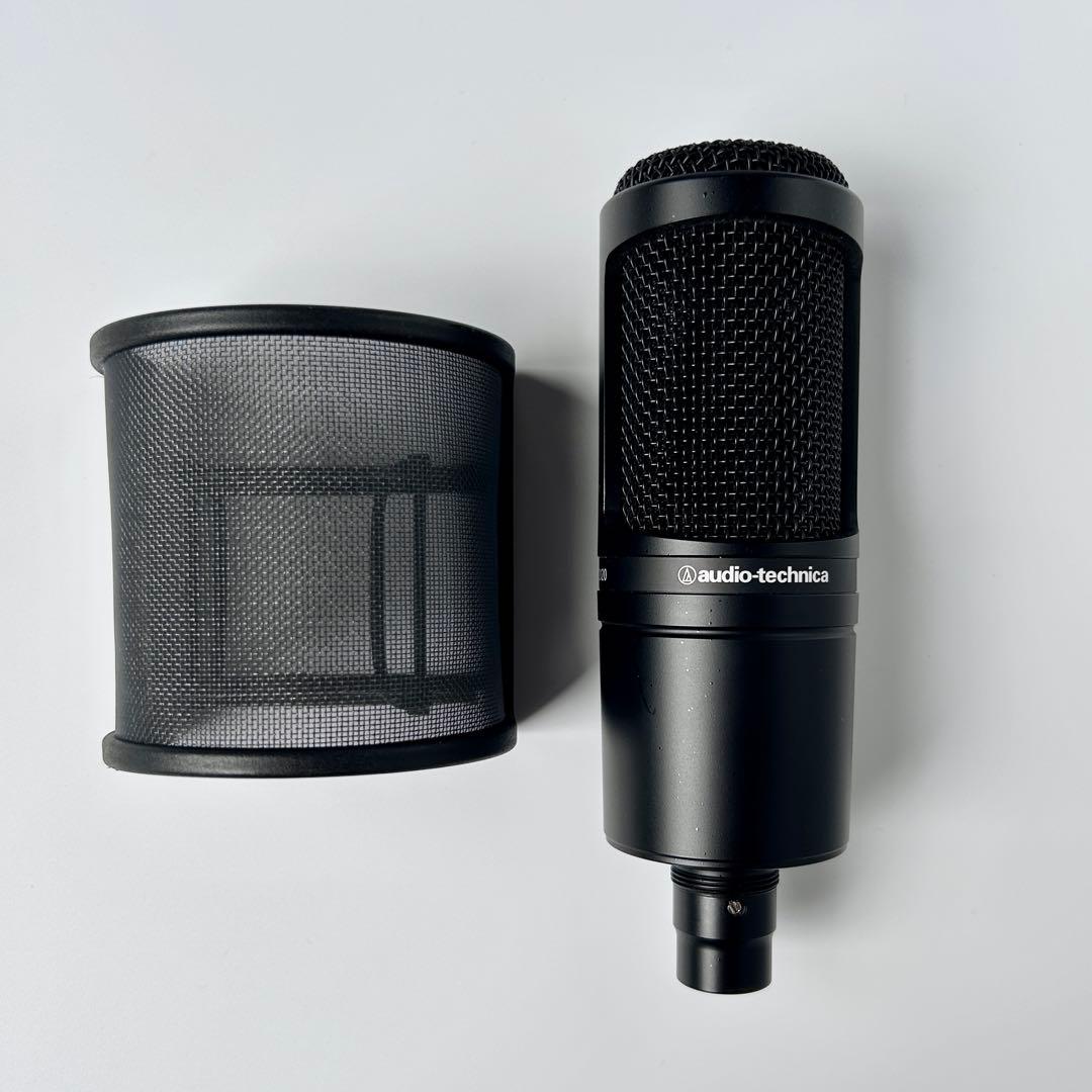 audio-technica AT2020 コンデンサーマイク アーム付き