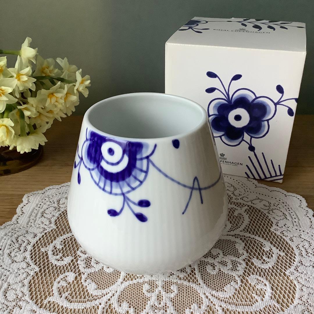 未使用・廃盤品／ロイヤルコペンハーゲン　メガ　フラワーべース