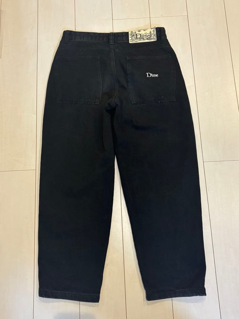 Dime ブラック バギーデニム