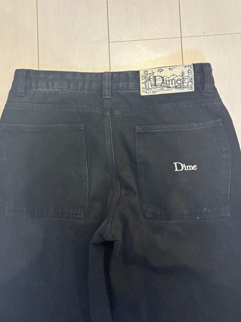 Dime ブラック バギーデニム