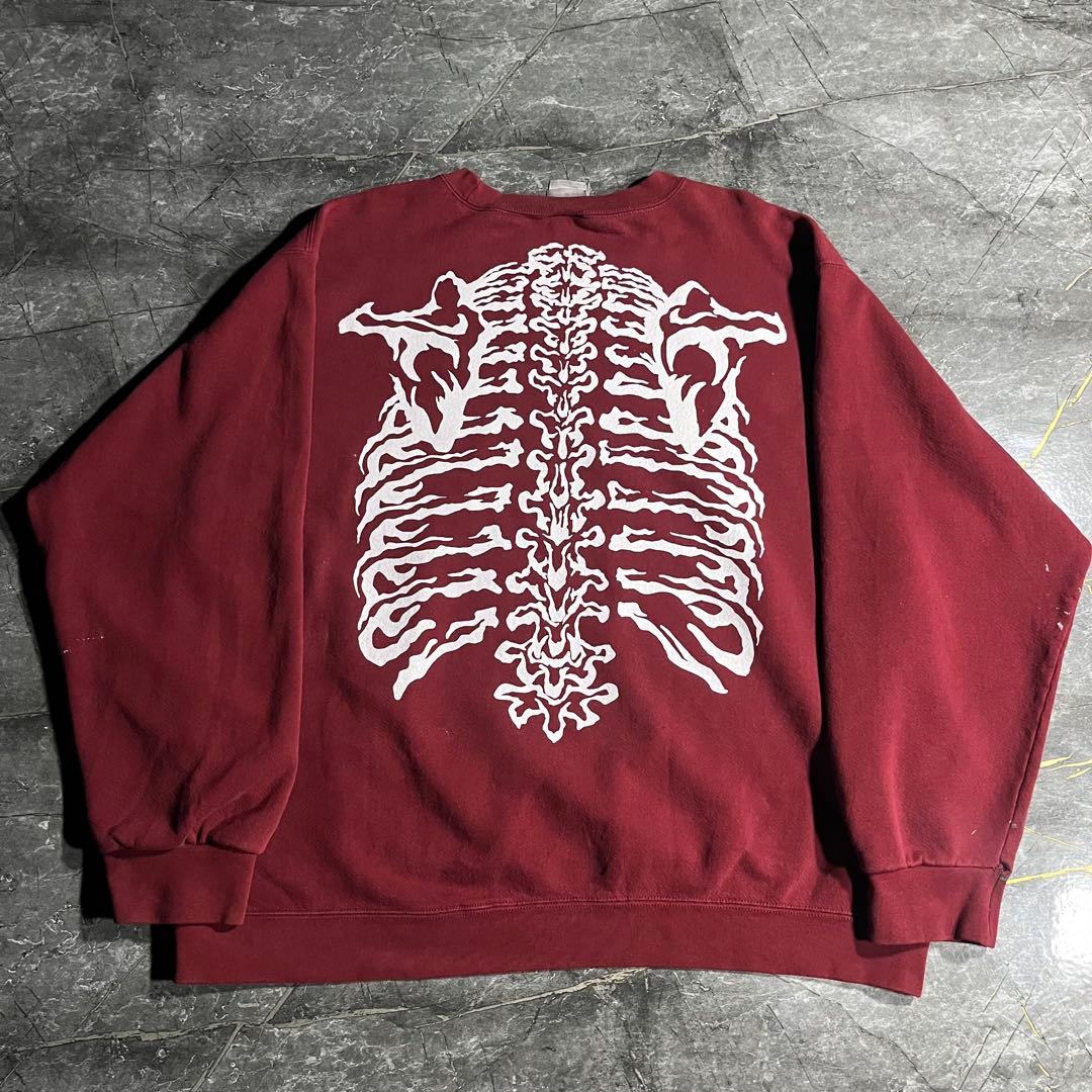 90s NIKE USA製 ☆bone paint☆ ペンキ スウェット 刺繍