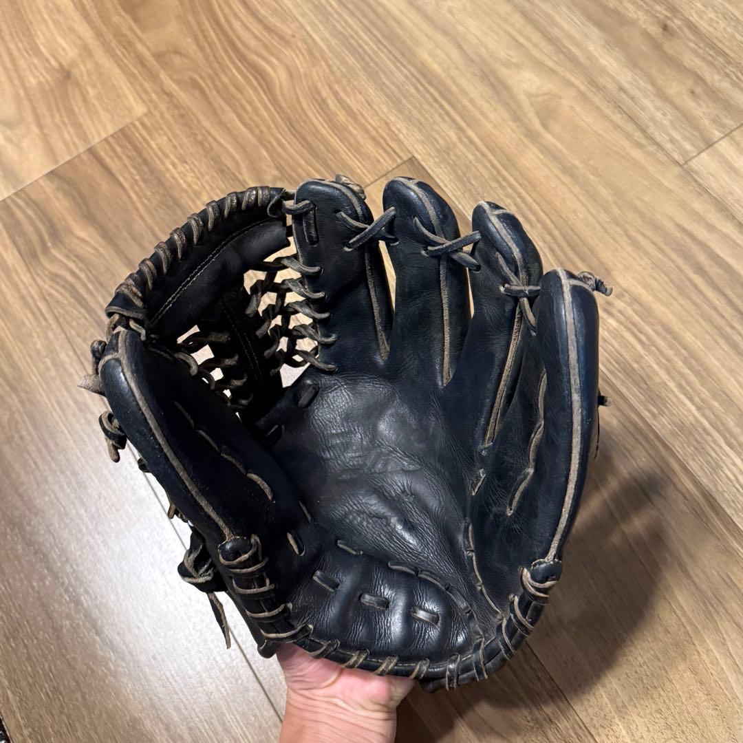 ミズノ グローバルエリート　内外野用　硬式グローブ ブラック 黒